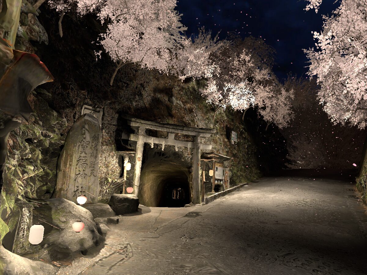 Zeniarai Benzaiten Shrine -Night-