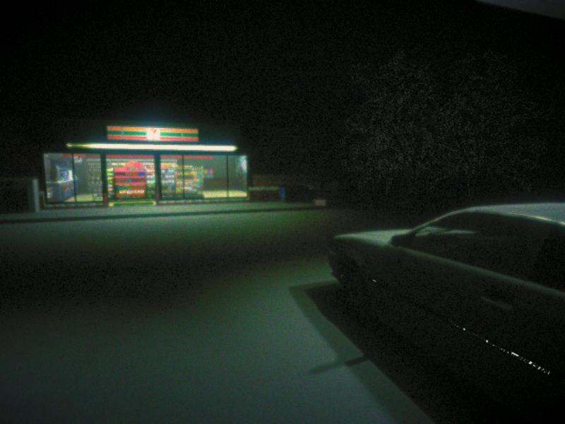 gas station