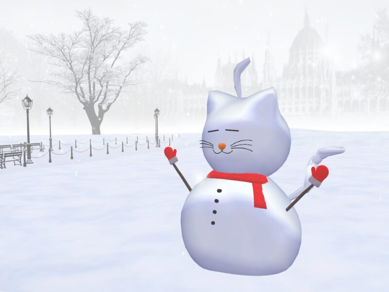 自由に成形できる雪だるまわーるど（Free molding of snowmen）